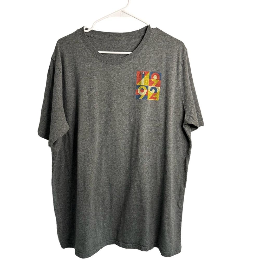 Dutch Bros Gray 1992 Color Block Soft Shirt DB XS+SMALL+ MEDIUM+LARGE+XL+XXL